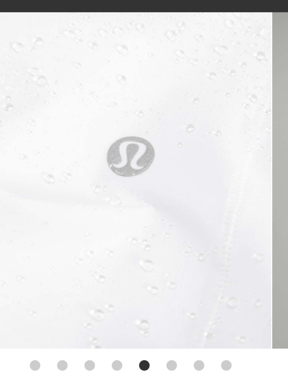 🔥lululemon White Mist packable Hooded Lightweight windbreaker! LIKE NEW! Size 8 - Picture 5 of 11